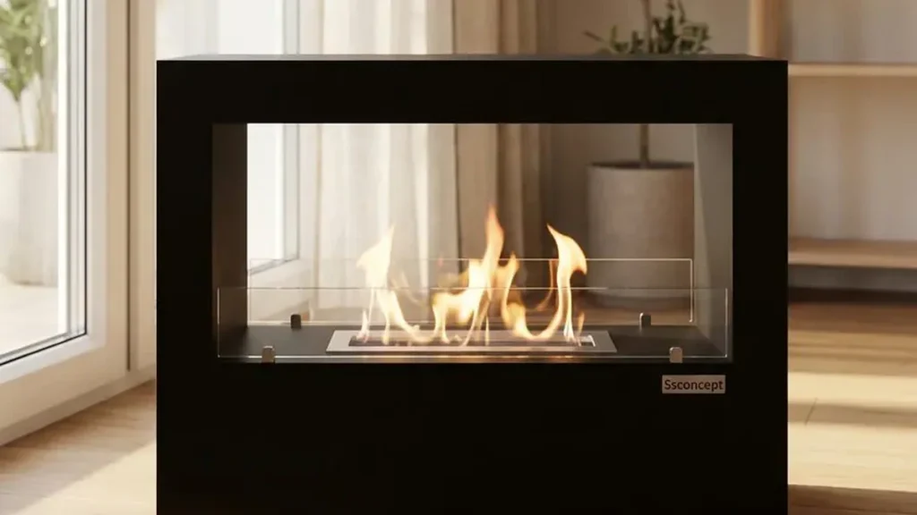 vistafire bioethanol tasinabilir somine yatay